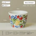 Tazza in ceramica motivo frutta tazza da caffè tazza da colazione 250ml graziosa - 301-400ml / Frutti Ricchi