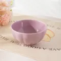 Bol potiron en céramique bol à riz violet 4.5 pouces vaisselle esthétique bol à soupe yaourt - Une Pièce / Violet Taro