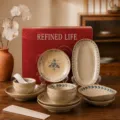 Set de vaisselle en ceramique vintage japonaise 18 pieces bols assiettes cuilleres home - Floral Qinghui / Ensemble de 18 Pièces