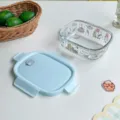 Glass lunch box microwaveable bento container cute cartoon fruit storage fresh keeping box with lid - Kitty's Spring - Oblong Glass Lunch Box without Divider