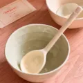 Ensemble bol et cuillère en céramique vert clair vaisselle pour riz salade dessert - Bols 5 pouces - Vert clair