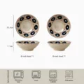 Bol a soupe en ceramique japonaise 8 pouces lot de 2 diametre 20.6cm hauteur 7.1cm vaisselle. - Bol Yangjing 8 pouces - Chunying - lot de 2