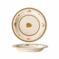 Vintage luxury ceramic dinner plate, 8-inch yellow rose aesthetic steak and pasta dish. - 8.5-Inch Soup Plate / Yellow Rose