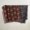 Nuovo stile cinese grande sciarpa di seta quadrata 140x140cm, scialle bicolore. - Doppio materiale – A09