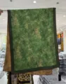 New Chinese retro spring autumn imitation silk scarf elegant floral print long shawl - Style-11