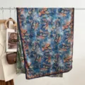 Retro floral printed silk scarf elegant long shawl women autumn new Chinese style drape - Style 22