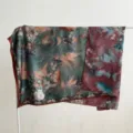 Stile cinese 140x140cm grande foulard di seta quadrato, scialle elegante bicolore double. - Tessuto double-face - A14