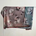 Nuovo stile cinese grande foulard in seta 140x140cm, elegante sciarpa bicolore double-face. - Tessuto doppio - A19