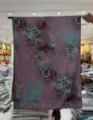 Elegant vintage floral print long scarf shawl for women, soft lightweight material, stylish. - Style-26