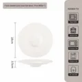 Assiette a soupe en ceramique blanche 18cm bol chapeau plat a pates moderne et elegant - Assiette Chapeau de Paille Ligne Dorée 7 Pouces 1 Pièce / Blanc pur