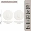 9.5 Inch Keramische Strohoed Kommen Wit Set van 2 Diepe Pasta Soep Borden voor Keuken - 9.5-Inch Gouden Lijn Strohoed Bord 2-Stuks / Puur wit