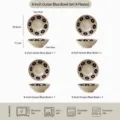 Lot de 4 bols en céramique japonais de 8 pouces, compatibles micro-ondes et lave-vaisselle. - Bol évasé profond 8 pouces - Ombre de camélia - Lot de 4