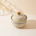 Keramiki katsarola 450ml me kapaki kai mple motibo fyllon gia tin kouzina asfalis - Στιλ Blue Sketch, 400 ml