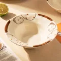 Bol a soupe en ceramique de 8 pouces avec motif de fraise peint a la main pour la cuisine. - Bol à soupe 8 pouces