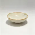 Bol en céramique rétro avec design fait main unique, vaisselle élégante pour cuisine à la maison. - Bol Roulé / 6.5 Pouces