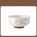Bol en céramique fraise mignon pour la maison, couleur sous glaçure bol à soupe 8 pouces - Bol de 8 pouces