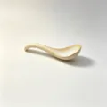 Cucchiaio in ceramica retro design elegante da tavola utensile da cucina circa 14cm - Cucchiaio con bordo arrotolato / Standard