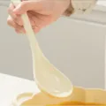 Cream ceramic soup spoon kitchen tableware spoon cute home dining spoon variant choice - Cream Large Soup Spoon
