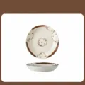 Assiette plate en céramique de 7 pouces avec motif de fraise peinte, vaisselle de table. - Assiette à Riz de 7 Pouces
