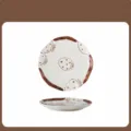 Charmante Assiette Plate Céramique 8 Pouces Motif Fraise Caramel Vaisselle Maison - Assiettes creuses 8 pouces