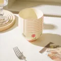 Affascinante set di ciotole di riso in ceramica con decoro floreale per l'uso quotidiano. - Ciotola per Riso da 4.5 Pollici Confezione da 8