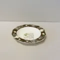 Assiette creuse en céramique vintage avec motif floral marron, vaisselle élégante pour les pâtes. - Message de fleur - Assiette à soupe plate de 8 pouces à bord irrégulier