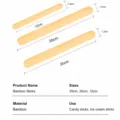 Palos de bambú planos brochetas para helado y fruta, tamaños 35cm 30cm 12cm paquete - Brocheta Tanghulu Plana 300x12x3MM 200 Piezas
