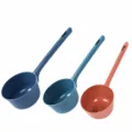 Cuillere a eau en plastique a long manche pour cuisine et salle de bain epaisse - L / Orange
