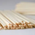Square bamboo skewers for BBQ, grilling, and snacks, commercial grade, durable and eco-friendly. - Square 300mm