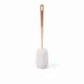 Long handle cup cleaning brush with sponge head, pink design for efficient bottle and glassware wash. - Pink
