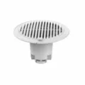 Núcleo de desagüe de suelo PVC blanco desodorizante anti-obstrucción para el baño 7.5x5cm - Blanco