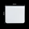 Clear plastic food storage bag with 22x20cm dimensions, ideal for kitchen organization. - Medium (20x22cm)