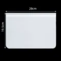 Transparent plastic food storage bag with secure sealing strip, 28x19.5cm kitchen bag. - Large (20x28cm)