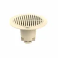 Núcleo de desagüe de suelo en plástico crema, 7.5x5cm para baño y cocina. - Amarillo Beige