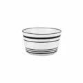 Bol à riz en céramique de 4,5 pouces avec design classique à rayures horizontales. - Bols tendance 4,5 pouces / Rayures Horizontales