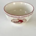 Bol de riz en ceramique avec motif de lapin mignon, vaisselle retro, diametre 15.3cm. - Hepburn Lapin / Bol 5,5 Pouces