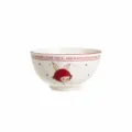 Bol à riz en céramique avec motif de lapin mignon et pois rouges, 13x7cm 500ml - Hepburn Lapin / Bol de 5 pouces