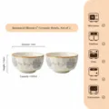Bol à nouilles en céramique sous glaçure japonaise lot de 2, 6 pouces 650ml vaisselle. - Bol à Nouilles Diamant 6 Pouces 2 Pcs