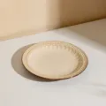 Assiette plate en céramique gaufrée vintage de 8 pouces, vaisselle rétro élégante pour cuisine. - Assiette Plate de 8 Pouces