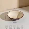 Bol en céramique gaufré rétro 8 pouces bol à soupe micro-ondes pour la cuisine et la maison - Bol à Soupe 8 Pouces