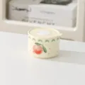 Bol boîte à lunch en céramique avec motif de pêche, conteneur alimentaire micro-ondes 300ml - Grenade / 4 Pouces (300ml)