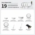 Service de Vaisselle en Céramique 19 Pièces Bol Assiette Cuillère Baguettes Décor - Service de table 19 pièces pour 4 personnes