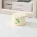 Bol bento de conservation en céramique avec couvercle, micro-ondes, boîte à lunch de 300 ml pour fruits. - Poire / 4 Pouces (300ml)
