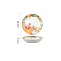 8 inch Nordic ceramic dinner plate autumn pumpkin pattern tableware kitchen dining dish 1pc - 8-Inch Nordic Round Plate