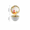 European ceramic bowl with autumn pumpkin pattern, 4.5 inch 340ml home table tableware dish. - 4.5-Inch Nordic Bowl