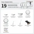 Set de vaisselle en céramique 19 pièces bols assiettes cuillères baguettes pour la maison - Service de table 19 pièces pour 4 personnes - Coffret cadeau