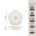 Plato de cerámica estilo francés flor de ciruelo, plato llano floral de 8 pulgadas. - Plato de flor de ciruelo de 8 pulgadas, serie Fanghua
