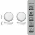 Ensemble de 2 assiettes à soupe en céramique de 7 pouces, bol blanc texturé cuisine. - Assiettes rondes de 7 pouces - Lot de 2