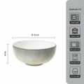 Bol à riz en céramique minimaliste, vaisselle élégante émaillée pour cuisine, 4 pouces. - Soucoupes de 4 pouces - lot de 1