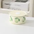 Ceramic bento lunch bowl with lid, cute pear pattern, microwave safe food bowl, 600ml variant. - Pear / 5 Inch (600ml)